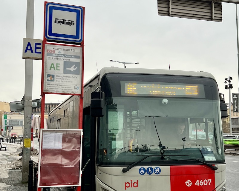 Prague Airport Express Bus to City
