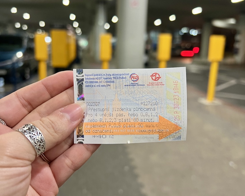 Prague Public Transportation 90 minute ticket