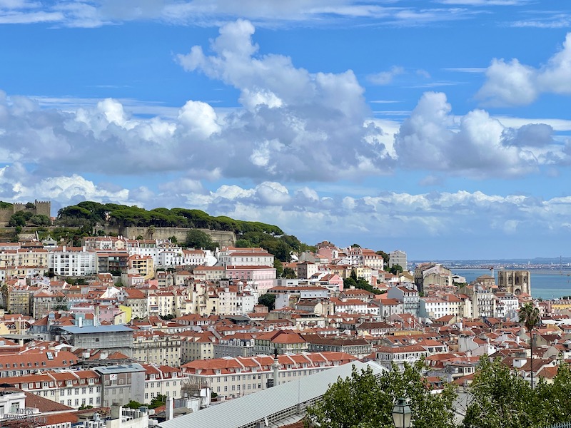 View of Lisbon from above. Portugal NIF number