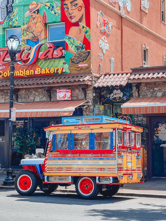 Brisas Chivas bus in Elizabeth New Jersey