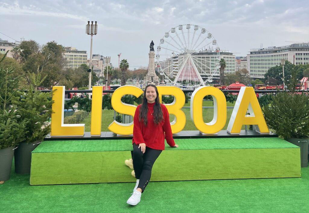 Lisboa Christmas Sign Parque Eduardo VII