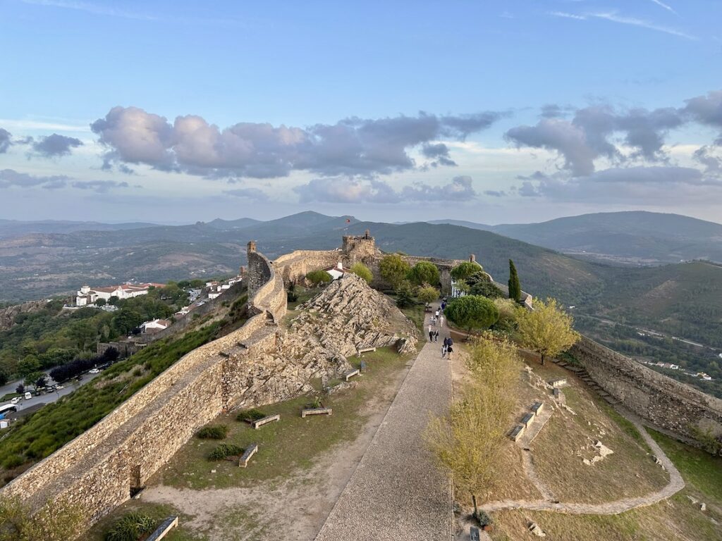 Marvao castle view from above