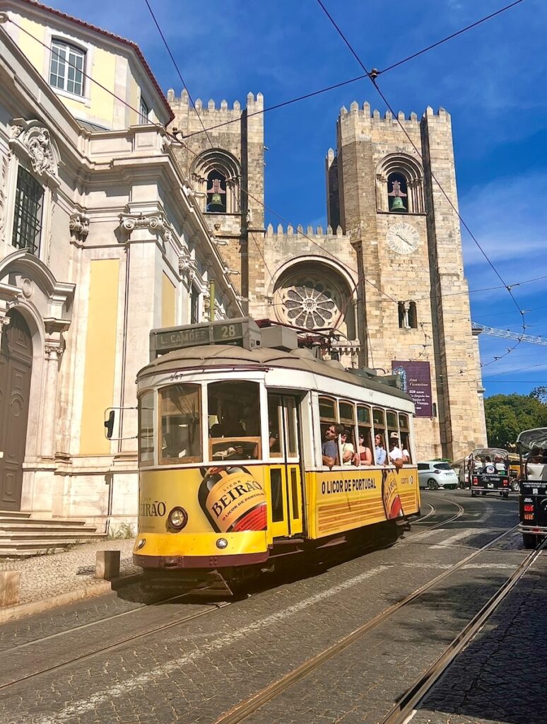 Alfama Cathedral and Tram