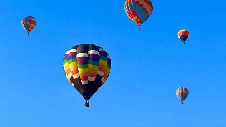 NJ Hot Air Balloon Festivals balloons in the sky